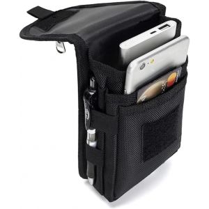 KALANKA-&Eacute;tui de Ceinture Pochette T&eacute;l&eacute;phone Holster,Grande Pochette Smartphone,Sacoche Ceinture Homme Multi-usages Utilitaire Molle Poche Taille Sac - Neuf