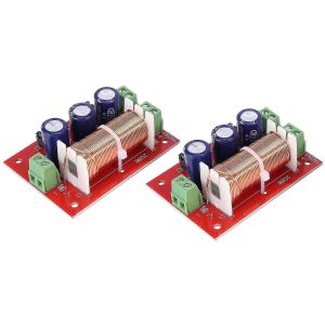 2pcs 400w haut-parleur crossover 2 voies r&eacute;glage audio tweeter haut-parleurs de basses filtre diviseur de fr&eacute;quence fo - Neuf