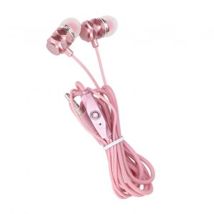 JY ?074 Écouteurs filaires Stéréo Bass Noise Canceling Isolating Écouteurs avec microphone pour IOS pour AndroidRose A-B - Neuf