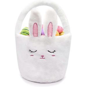 Panier de P&acirc;ques pour enfants, Paniers de P&acirc;ques, Chasse aux ?ufs de lapin Sacs de seau de P&acirc;ques, Panier de lapin D&eacute;corations de P&acirc;ques Cadeau de P&acirc;ques pour gar&ccedil;ons Filles (b - Neuf
