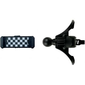 Support de t&eacute;l&eacute;phone de voiture pour Mini Cooper R50/R52/R53 - Support de t&eacute;l&eacute;phone rond &agrave; ventilation d'air pour iPhone et smartphones - Poign&eacute;e mains libres (carreaux - Neuf