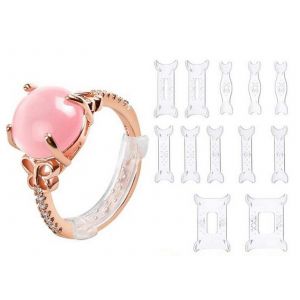 Lot De 12 Coussinets R&eacute;ducteurs De Taille Pour Bagues Trop Grandes - Neuf