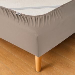 Ulteronixshop-Cache-Sommier 160 X 200 Avec &Eacute;lastiques &iquest; R&eacute;novez Et Modernisez Votre Ancien Sommier &iquest; Couleur Taupe - 6 Tailles Disponibles - Neuf