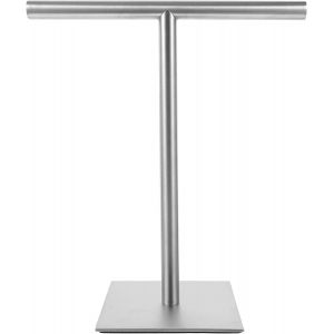 Porte-serviettes autoportant en acier inoxydable 32 x 1 x 32 cm pour salle de bain et cuisine sans per&ccedil;age &Eacute;tag&egrave;re &agrave; serviettes pour serviettes et torchons de cuisine - Neuf