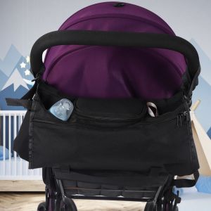 Hjlian Organiseur Pour Poussette, Sac De Rangement Suspendu Pour Poussette, Porte-Biberon, Accessoires Pour Landau - Neuf