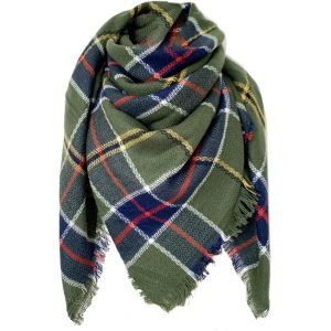 Kalanka-Écharpe Femme Homme Châle Cachemire Ecossaise Mode Ponchos Plaid Foulards Automne Hiver Oversize Cape Glands Scarf Carreaux Chaud Carrée Souple Étole Couvertures - Neuf
