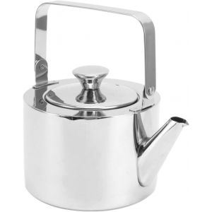 Kalanka-Bouilloire À Thé, Bouilloire À Thé En Acier Inoxydable Avec Passoire Théière Sifflante En Métal Épaissi Avec Poignée Ergonomique Pour Cuisinières À Induction Électriques À Gaz Et (Moyen, 1.3l - Neuf