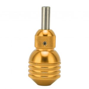 Poignee De Machine A Tatouer En Alliage D'aluminium Autobloquante, Diametre De 1,14 Po, Confortable, Doree - Neuf