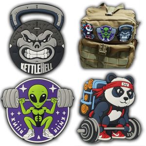 Tianyi-Everfly Patch Pour Sac Militaire - Set 3 Patchs - Ecusson Pvc Cross Training Airsoft - Sticker Sac À Dos - France Biker Gym Box Moto Drapeau Coudre Brodé - Animaux Musculation Scratch - Neuf