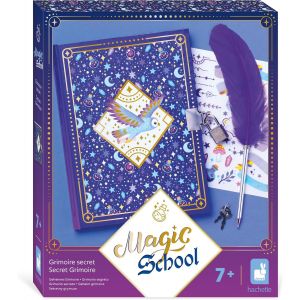 Jexnovashop-Magic School - Carnet Secret -Journal Intime Pour Enfant - Kit De Loisirs Créatifs -Grimoire Avec Stylo En Forme De Plume -Univers De La Magie -Activité Manuelle Pour Enfant 7 Ans Et + - - Neuf