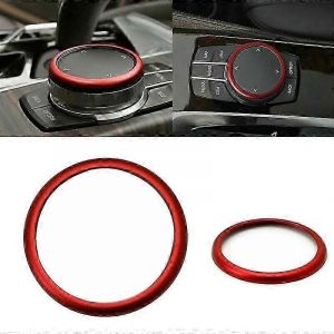 High Qualityred Aluminum Ring Center Console Idrive Multimedia Controller Knob Ring For - 1 2 3 4 5 6 7 Series X3 X4 X5 X6 - Neuf