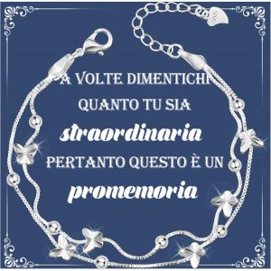 925 Sterling Silver Bracelet For Women Adjustable Layered Butterfly Love Bracelet Birthday Gift For Girls Mother Girlfriend Sister - Neuf