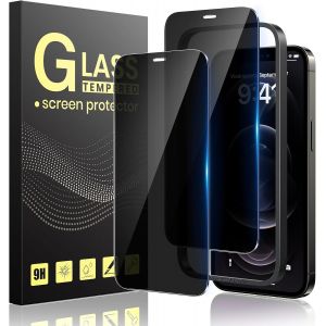 Kal-Verre Trempé Anti-Espion Pour Iphone 12 Pro Max 6,7 Pouces, Vitre Protection Pour Iphone 12 Pro Max Écran Protege Kit Outil D'installation Facile, Sans Bulles9h Duretéfacile À Installer - Neuf