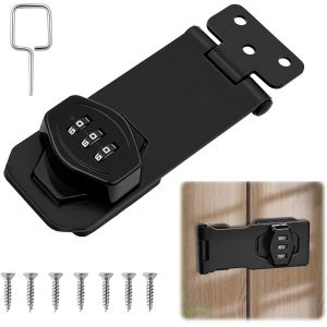 Teppe-4 Pouces Serrure &Agrave; Combinaison Pour Placard, Verrou Porte Placard Avec Code, Serrure Armoire M&eacute;tallique Code Pour Portes, Armoires, Fen&ecirc;tres, Garages Ext&eacute;rieurs, Jardins - Neuf