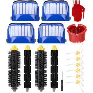 Accessoires De Remplacement Pour Irobot Roomb 600 Séries 605 606 610 615 616 620 621 625 630 631 632 650 651 653 655 660 670 671 676 680 681,Accessoires 17Pcs[SSE7110447] - Neuf