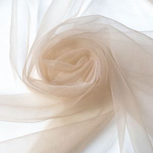 Tissu Tulle En Nylon Marron Nu,1 Yard,Maille Fine Super Douce,Bricolage,Couture,Décoration De Mariage,Matériel Pour Robe D'anniversaire Pour Filles - Type Skin Nude-90x155cm(35inx61in) #A - Neuf