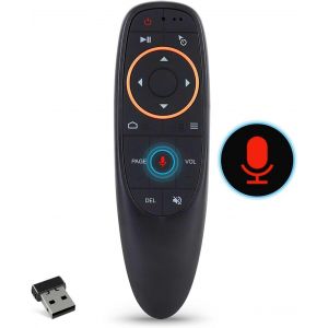 ChenQuanSarl-Air Mouse Fernbedienung, 2.4G Wireless Voice Air Maus Tragbar Airmouse Airmaus Fernbedienung Mit Gyroskop For Android Tv Box, Set Top Box, Projektor, Pc, Laptop, Windows Unterst&uuml;tzung Sp - Neuf