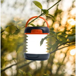 ERYI-- Hec0080 - Lanterne Torche Solaire Usb Nomade Et Batterie Externe - Lampe Camping Rechargeable - 3 Types D'Éclairage - Solarlight Multi Orange - Neuf
