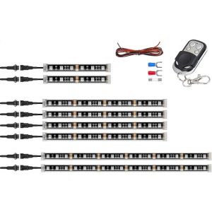 Lampe À Bande Néon À Led Pour Moto, Télécommande Rvb Sous Des Lumières Lumineuses, Bande Lumineuse Décorative À Led 5050smd - Neuf