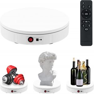 MEVRONISSHOP-Plateau Rotatif &eacute;lectrique &agrave; 360 degr&eacute;s pour la Photographie - Plateau tournant &eacute;lectrique - Table d'affichage pour la pr&eacute;sentation de Bijoux, Montres, Produits num&eacute;riques - 30 cm/11,8 - Neuf