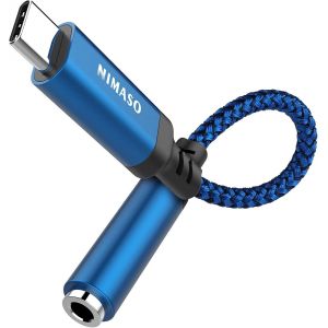 KALANKA-Adaptateur USB C Jack 3,5mm, Adaptateur Jack USB Type C Audio en Kevlar Tressé pour Huawei Mate P30 Pro,P40/P30/P20 Pro,Google Pixel 2/3,Sumsung S22/S21 S20/Galaxy Note20 /20 Ultra 5G - Neuf