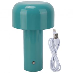 HJLIAN Lampe champignon USB moderne et simple, bleue, rechargeable par USB, petite veilleuse pour bar, restaurant, chambre a coucher - Neuf