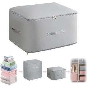 lbgwp60-Organisateur Autocompressant Ultra Compact, Sac De Rangement Pour Couettes, Sac De Rangement Amovible Pour Couette, Vêtements Et Couverture (Xl, Rectangulaire) - Neuf