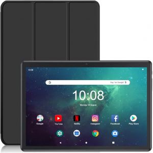 lbgwp60-Tablette Android,Tablette10 Pouces,16 Go De Ram 128 Go De Rom (256 Go Extensible),Caméra 2Mp+ 8Mp¿2.5D Ips 800X1280 Fhd¿Grande Batterie Tablette Tactile.(Noir) - Neuf