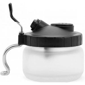 JEXNOVASHOP-Pot de nettoyage pour a&eacute;rographe Porte-bouteilles en verre Kit de nettoyage de filtre de station de peinture - Neuf