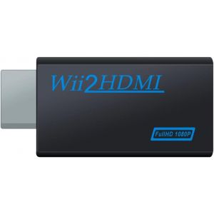 Kal-Adaptateur Wii Hdmi Convertisseur Vidéo Full Hd 1080p/720p Avec Un Port Et Une Sortie Audio De 3,5 Mm Pour Nintendo Wii Jeux Wii Connecteur Wii Moniteurs Tv Projecteurs - Neuf