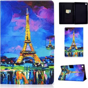 Étui Coque Pour Samsung Galaxy Tab A8 10,5 Pouces 2022 2021 Sm-X200/ X205/ X207 Housse Étui De Protection Avec Veille/Réveil Automatique Pour Samsung Galaxy Tab A8 2022/2021, Tour Eiffel - Neuf