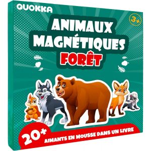 KAL-Jeu Magn&eacute;tique Pour Enfants De 2 &Agrave; 3 Ans - Jeu De For&ecirc;t De 20 Pi&egrave;ces Et Plus, Activit&eacute; De Puzzle Magn&eacute;tique Pour Les Tout-Petits Dans Les Avions - Jouets &Eacute;ducatifs Pour Les D&eacute;placements - Jeux - Neuf