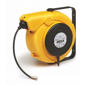 Enrouleur de c&acirc;ble 8,5 m 3G 2,5 mm&sup2; 230V Polypropyl&egrave;ne avec enrouleur automatique et support mural pivotant Zeca 5825/XF - Neuf