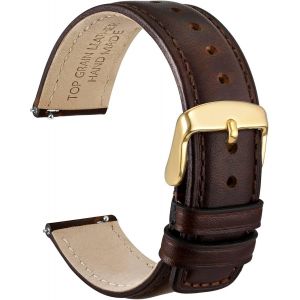 Bracelet De Montre &Agrave; D&eacute;gagement Rapide, Cuir V&eacute;ritable En D&eacute;tresse, Boucle En Acier Inoxydable, Largeur De Bande 18mm 19mm 20mm 22mm 24mm - Neuf