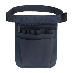 Sac D'infirmière (Bleu) Sac À Outils Multifonctionnel Pochette À Outils De Ceinture Porte-Outils Sac De Rangement D'accessoires D'infirmière Noir Avec Ceinture Réglable Pour Infirmières, Jardiniers - Neuf