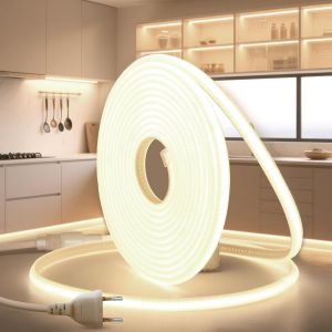 Ulteronixshop-Ruban Led Cob 2m 220v Blanc Naturel 4000k Exterieur Bande Imperm&eacute;able Etanche Ip65 320leds/M Flexible Recoupable N&eacute;on Ruban Led Pour Int&eacute;rieur Et Ext&eacute;rieur Cuisine Chambre Maison Escali - Neuf