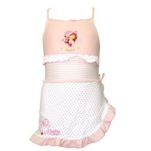 Maillot De Bain 1 Pi&egrave;ce Et Par&eacute;o Pois Charlotte Aux Fraises - Neuf
