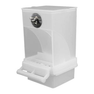 Mangeoires À Oiseaux Blanches Mangeoire Automatique Pour Perroquets Abreuvoir Cage De Récipient De Nourriture De Graines Pour Petit Et Moyen Pa - Neuf