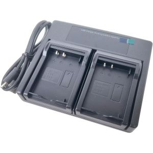 USB Dual Batterie Chargeur Compatible pour EN-EL20 EN-EL20a MH-27 EN-EL22 ENEL22 MH-29 One 1 1J1 1J2 1J3 1S1 1V3 COOLPIX P1000 P950 A AW1 DL24-500 Camera - Neuf