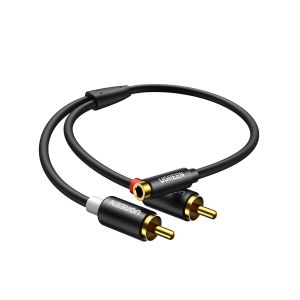 VornixorSarlshop-C&acirc;ble RCA Jack 3.5mm Femelle vers 2 RCA M&acirc;le Adaptateur St&eacute;r&eacute;o Compatible avec T&eacute;l&eacute;phone TV PC Tablette Ampli Cha&icirc;ne HiFi Barre de Son Home Cin&eacute;ma Enceinte 25CM - Neuf