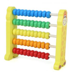 boulier en bois,enfants cadre de comptage en bois &eacute;ducatif apprentissage pr&eacute;coce support arithm&eacute;tique jouet math&eacute;matique - Neuf