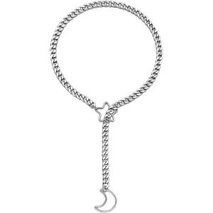 Kal-Slip Collier Pour Femme Collier En Y Femme Lariat Slip Collier En Or/Noir/Argent Collier Rock Femme Homme R&eacute;glable O-Ring Collier Choker R&eacute;glable - Neuf