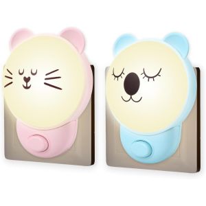 Veilleuse Enfant Prise &Eacute;lectrique Avec Interrupteur Lampe Veilleuse B&eacute;b&eacute; Lumi&egrave;re Maternit&eacute; List De Bebe Naissance Cadeau Nouveau N&eacute; - Neuf
