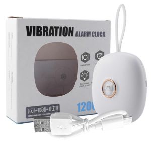 Reveil vibrant pour les gros dormeurs, les malentendants, les adolescents sourds, alimente par batterie pour les voyages ou - Neuf