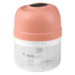Mini Moulin À Ail Électrique Rose Avec Chargement Usb, Petit Moulin À Ail Électrique Portable, Mixeur Pour Éplucher L'ail - Neuf