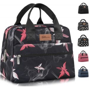 KALANKA-Sac Isotherme à Repas Grande Capacité Lunch Bag Portable en Tissu Imperméable Givré Sac à Main pour Femmes Hommes et Étudiants à l`École et au Bureau - Neuf