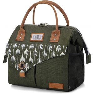 Sac Isotherme Repas Femme 11 L Lunch Bag Glaciere Souple Isotherme,Sac Repas Portable Multi-Usages Polyfonctionnel Et &Eacute;tanche, Lunch Box Pour &Eacute;tudian/Bureau-Gris - Neuf