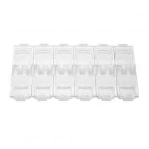 Boite De Rangement Transparente Reglable A 12 Compartiments Pour Bijoux (Transparente) - Neuf