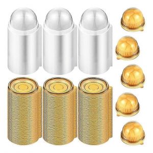 100Pcs En Plastique Transparent Mini Cupcake Boîtes Muffin Pod Dôme Muffin Cake Container Box Cupcak Individuel - Neuf