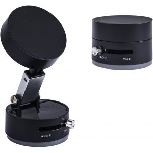 Support Magn&eacute;tique De T&eacute;l&eacute;phone &Agrave; Ventouse, R&eacute;tractable Et Pliable Avec Anneau Magn&eacute;tique Pour Tous Les Smartphones Portable Pour Voiture Tableau De Bord Salle Sport Miroir - Neuf